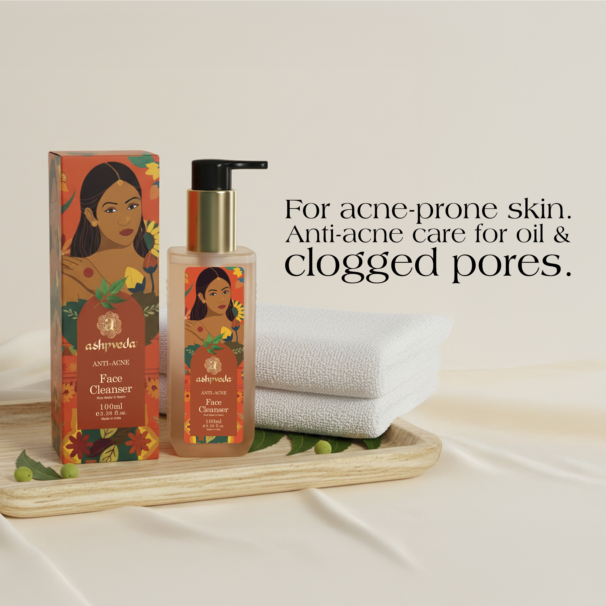 Ashpveda Anti-Acne Face Cleanser with Neem view 2