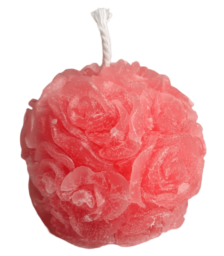 Rose Flower Ball Candle (1 Piece) view 2