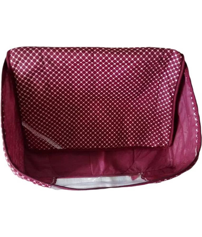 RAJA Maroon Saree Covers - 1 Pc view 2