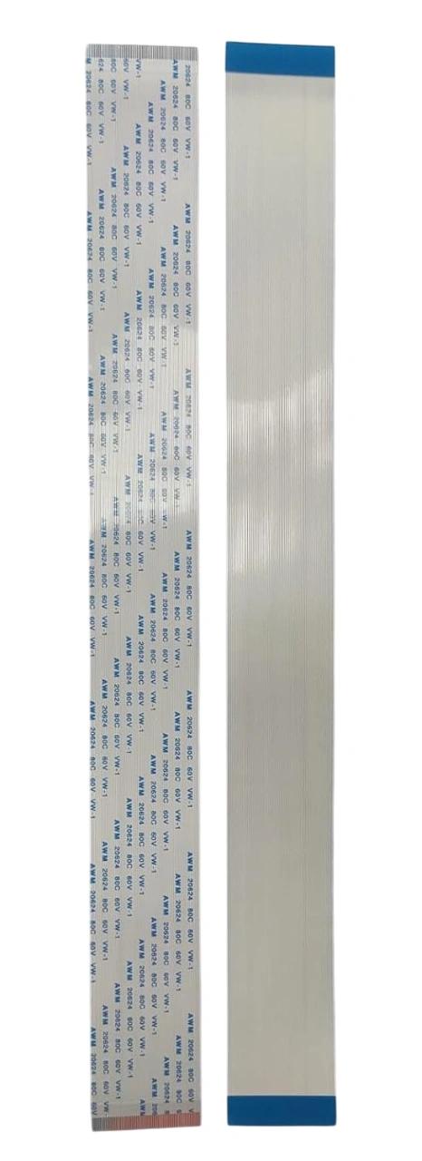 60 Pin 0.5mm Pitch 300mm Same Side Connection FFC Ribbon Flexible Flat Cable view 2