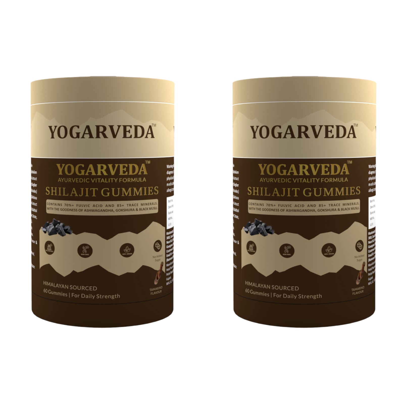 YOGARVEDA SHILAJIT GUMMIES (Pack of 2, 120 Tablets)