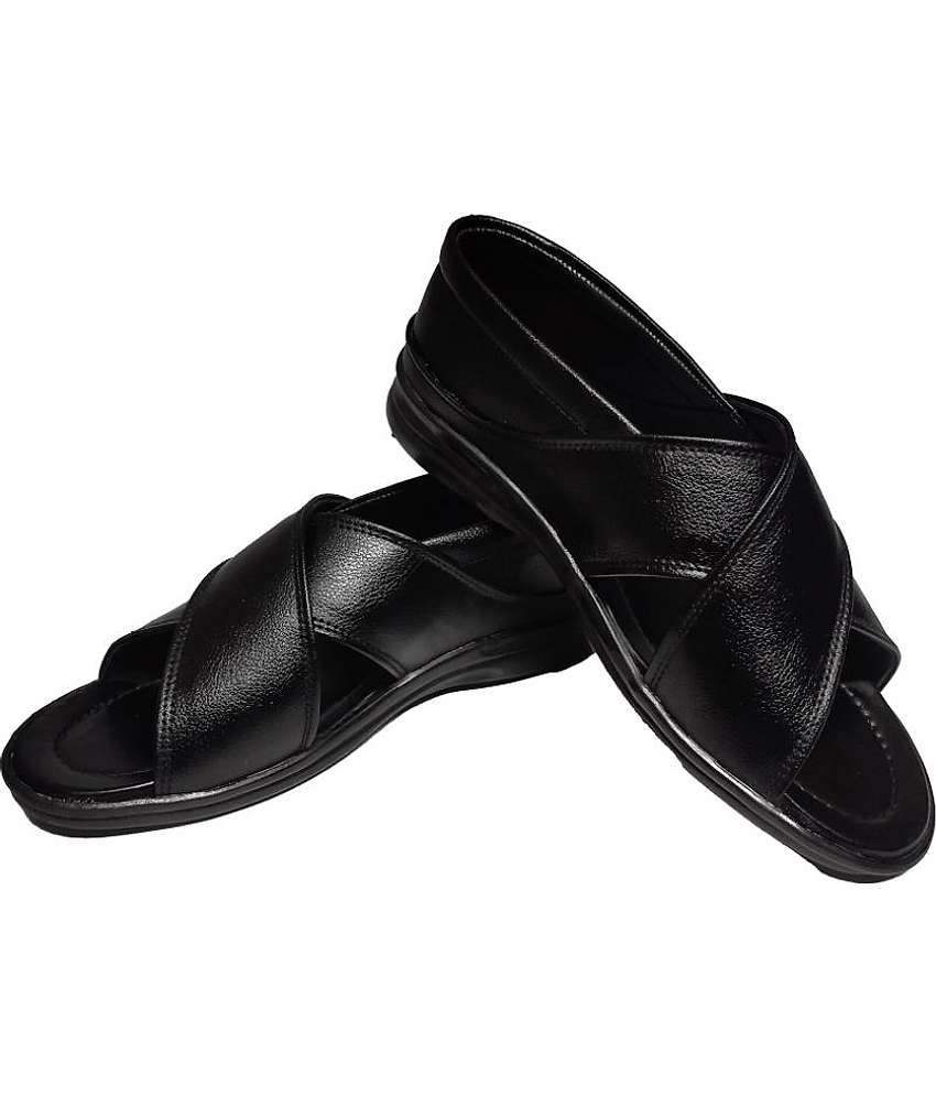 RAGE GAZE - Black Men's Sandals view 2