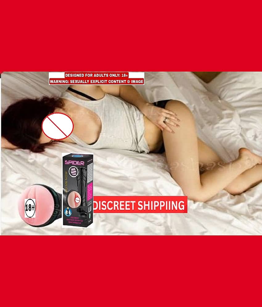 SOLO HAND FREE SPIDER Masturbator MASTURBATOR SOFT&REAL PUSSY FOR MEN + FREE Lube