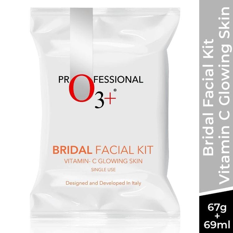 O3+ Bridal Facial Kit Vitamin C Glowing Skin (67gm+69ml) + O3+ Bridal Facial Oxygenating Glow Skin Kit For Oily & Acne Prone Skin (81gm) Pack of 2 view 2