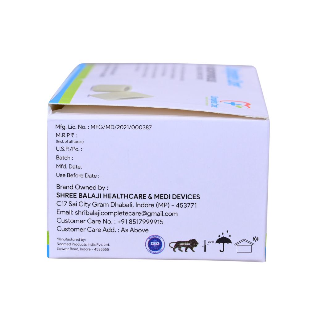 Complete Care Microporous Surgical Paper Tape 1 Inch x 5 Meter, Breathable & Skin-Friendly, Medical-Grade Adhesive, 12 Rolls In Each Pack view 2