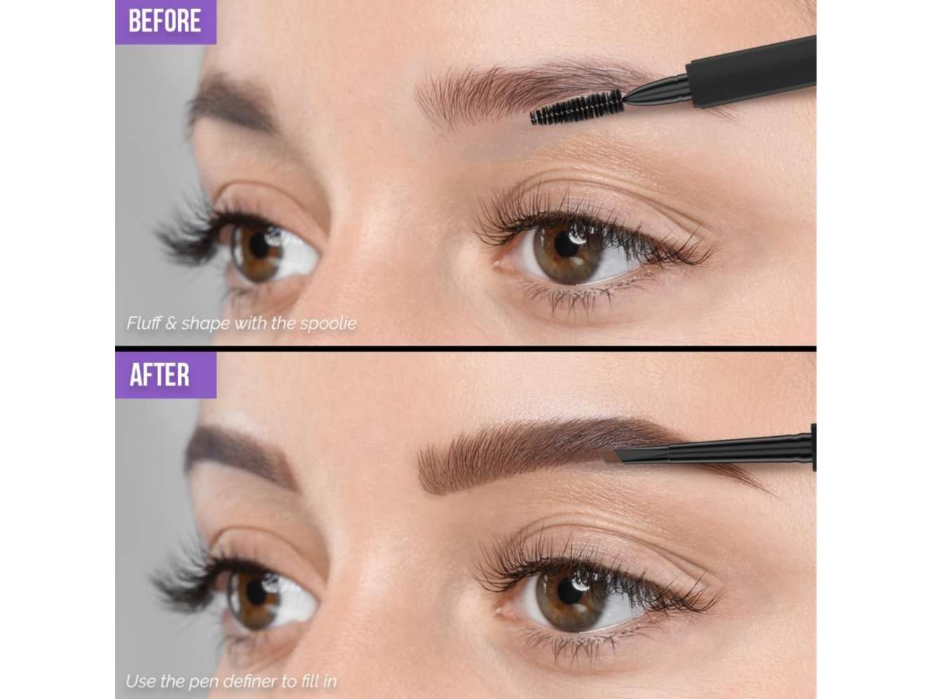 Staze 9to9 All Eyes on You Precise + Smooth Micro Brow Definer - 01 Natural Brown view 2
