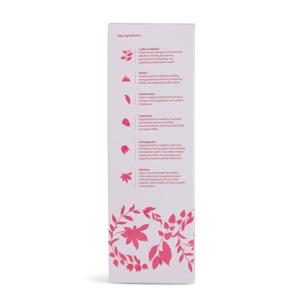 Time Nature Cure Femicap Ayurvedic Uterine Health Syrup for Menstrual Issues and Feminine Health, 600 ml view 2