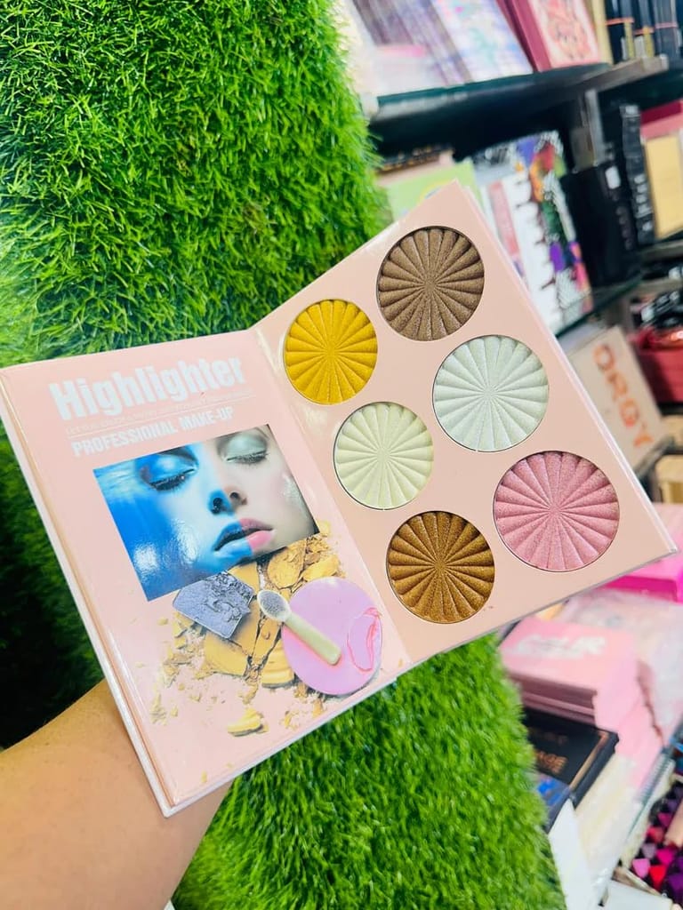 Multipurpose 4 in 1 makeup book Eyeshadow Highlighter all in one makeup book palette (4 in 1) view 2