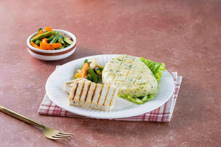 High protein - mashed potato veg meal