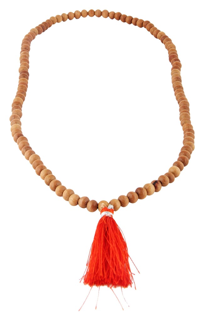 Poompuhar Sandal Wood Malai, 6 cm x 6 cm x 15 cm, Brown, 1 Piece view 2