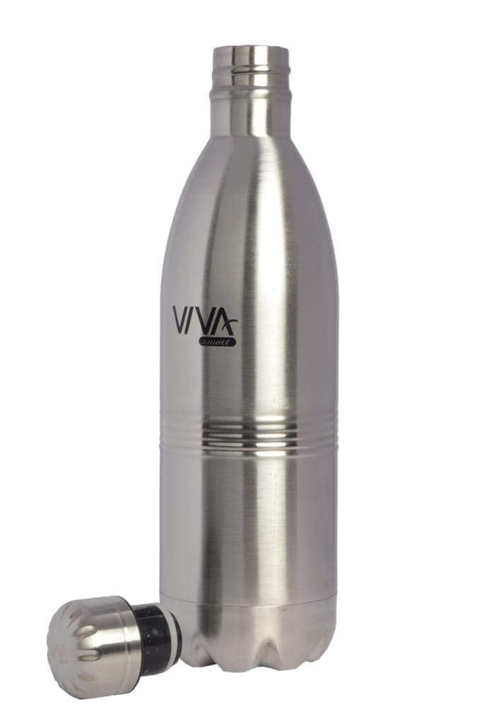 Viva smart's Smart Thermal hot and Cold Steel Water Bottle 500ml Silver view 2