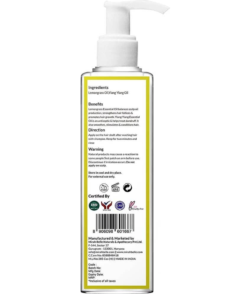 Mirah Belle Unisex Lemongrass Ylang Ylang Instant Conditioners 200 mL view 2