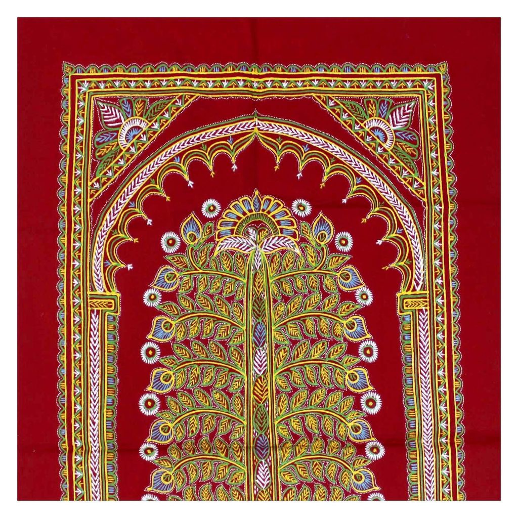Garvi Gurjari (A Gujarat Govt Enterprise Handmade Rogan Painting - Red(GGCHRP27) view 2