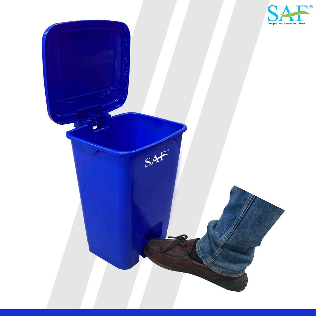 Saf PLASTIC PEDAL BIN 15 LITERS (Blue) view 2