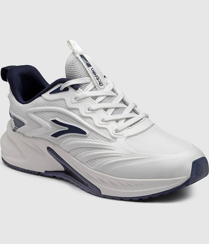 Action White Men's Sports Running Shoes view 2