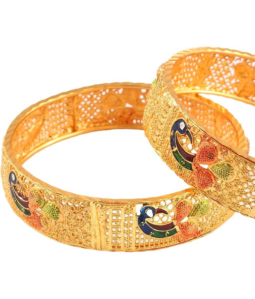 Jewar Mandi - Gold Kada ( Pack of 2 ) view 2