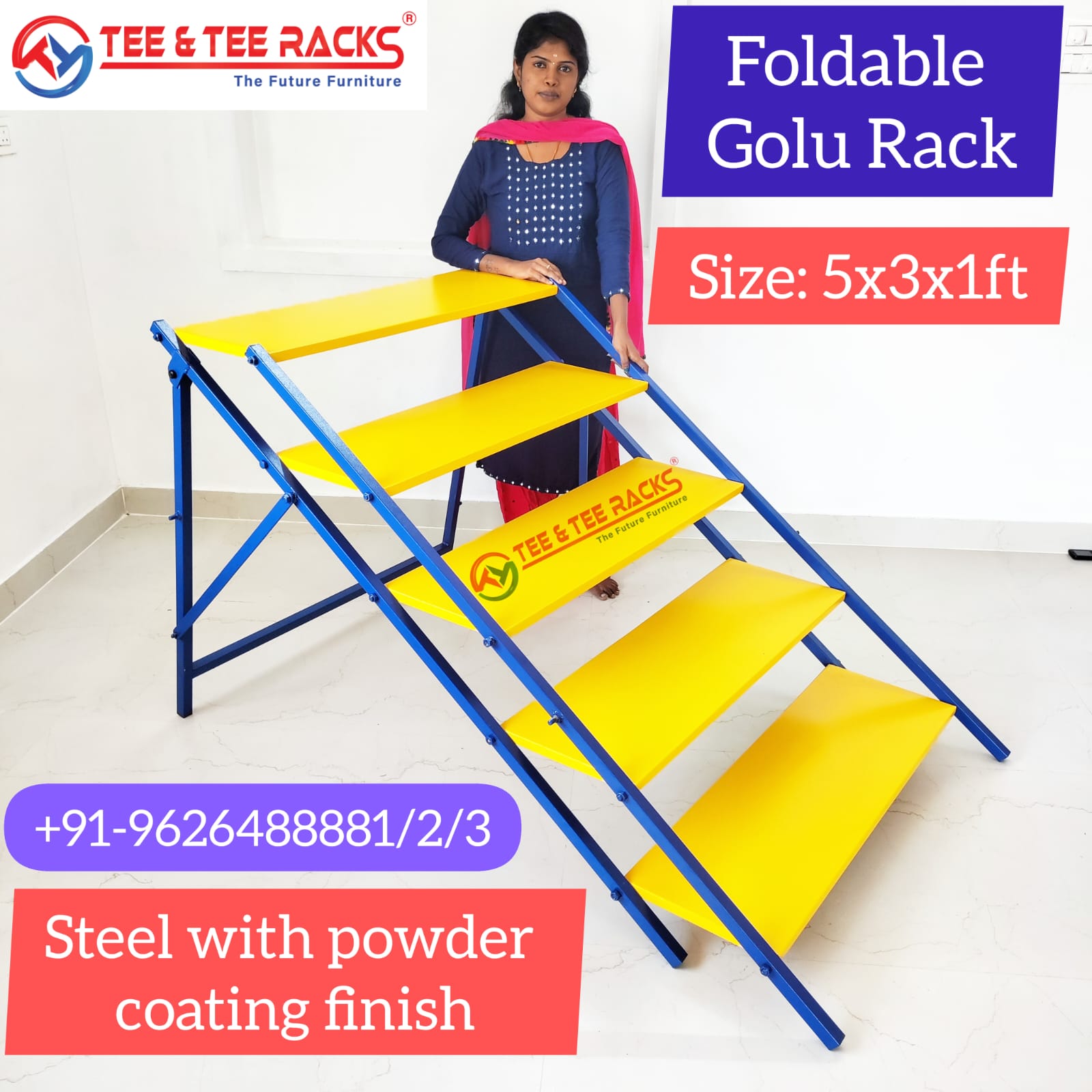Foldable Golu Stand - 5 Steps