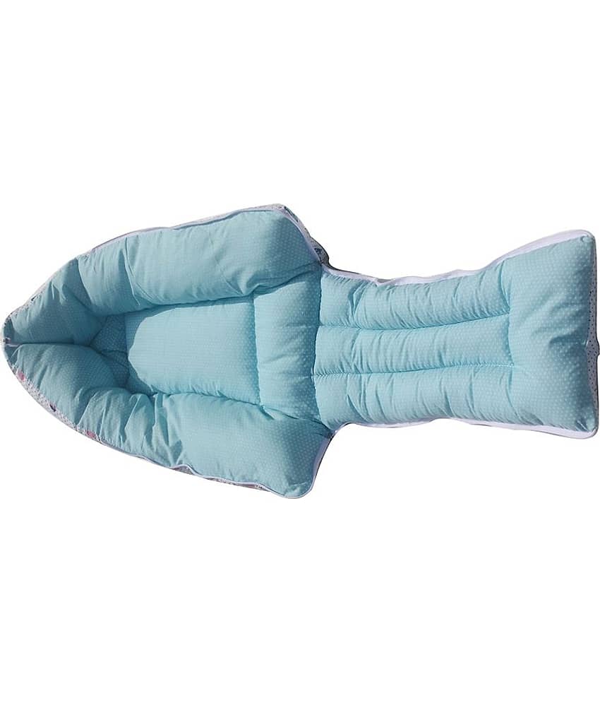 aurapuro Multi-Colour Flannel Hooded Baby Blanket ( Pack of 1 ) view 2