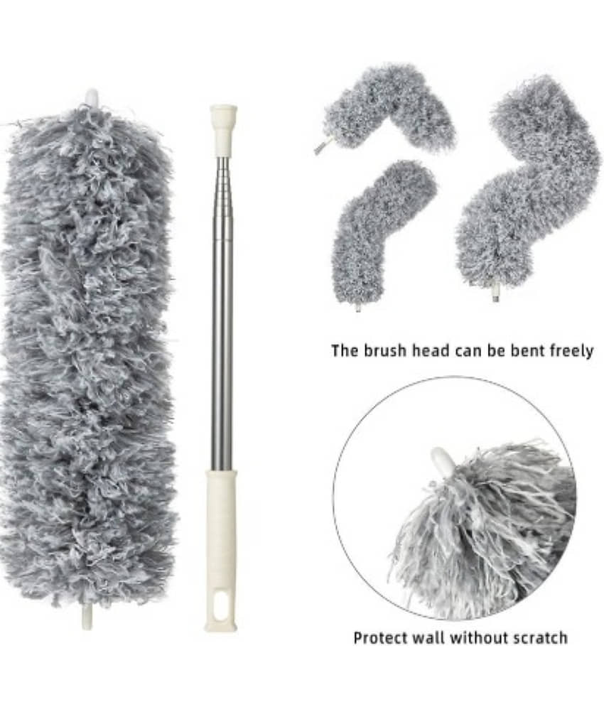 QitmirMKT Best Quality Ceiling Fan Duster Cleaner Microfiber (Mix Color) Microfibre Without Brush Dust Pan view 2