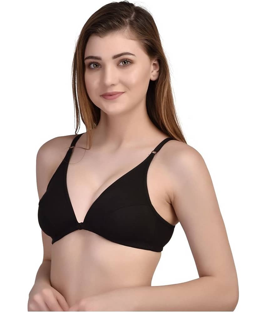 Desiprime Pack of 2 Poly Cotton Non Padded Women's Front Closure ( Multi Color ) view 2