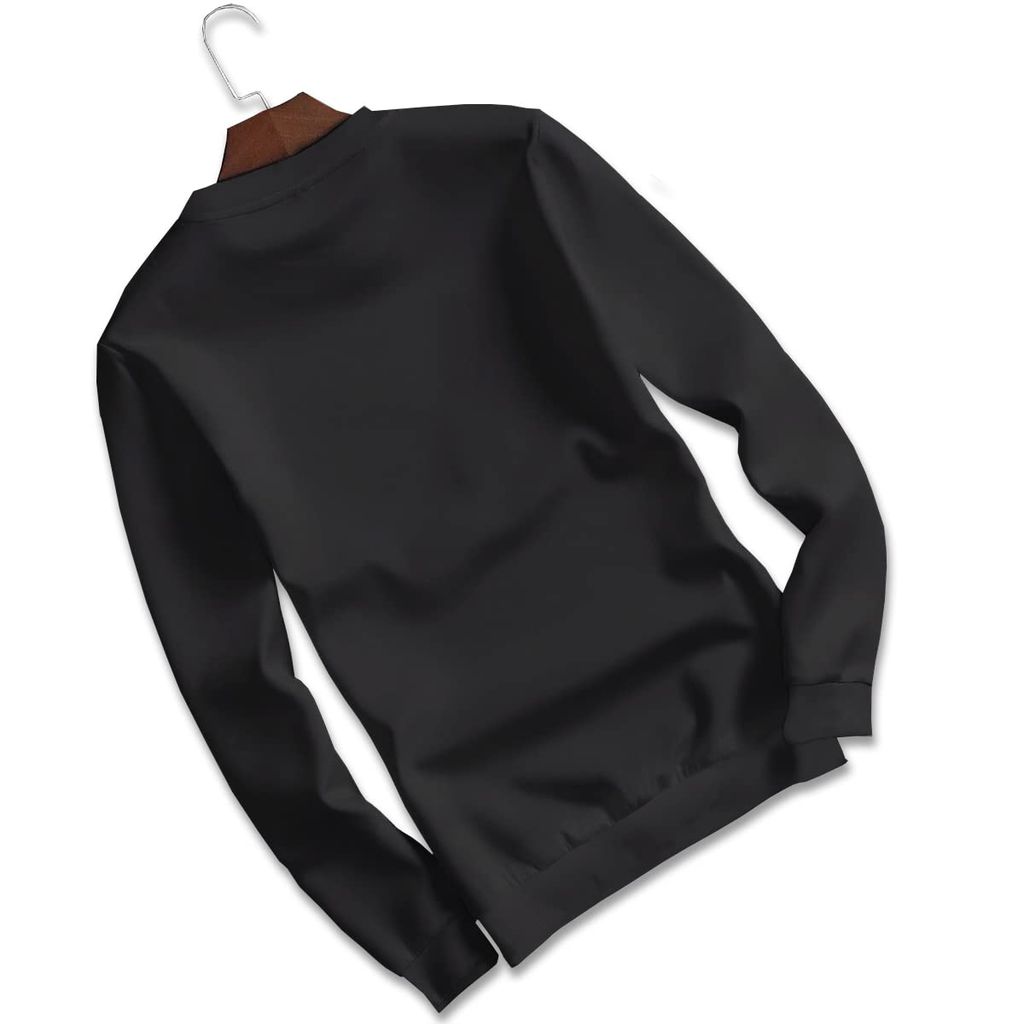 BASONTI Mens Black Leaf Printed Cotton Tshirt view 2