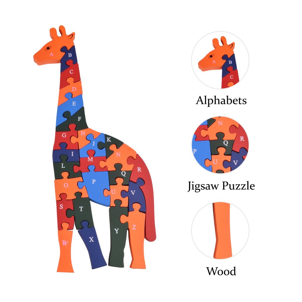 Jigsaw Wooden Puzzle | Giraffe Jigsaw Puzzle | Wooden Giraffe Puzzle | Wooden Puzzles | Wooden Puzzles For Adults | Wooden Puzzles For Kids | Wood Best Puzzles | Nautilus Wooden Puzzles | Wooden Jigsaw | Wooden Animal Puzzles view 2