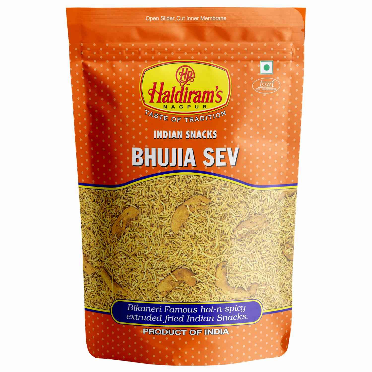 Haldiram's Bhujia Sev Namkeen - 200 gm - Pack of 60