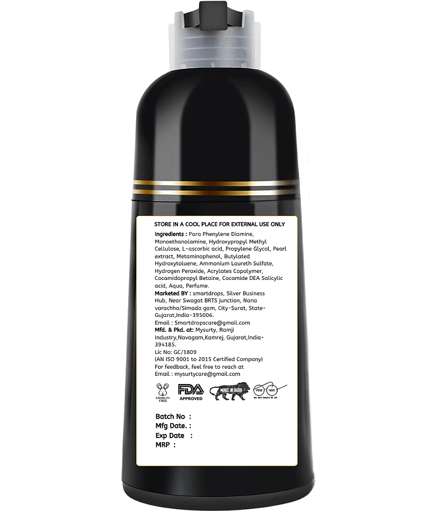 Smartdrops Natural Root Touch Ups Hair Color 300 mL Black view 2