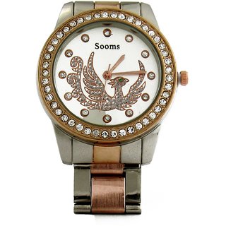 Sooms Analog Watch For Woman - White