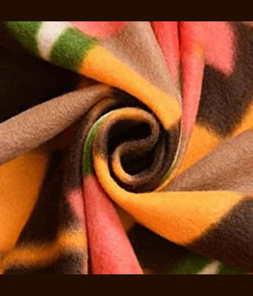 Welhouse India Fleece Floral Single Bed Blanket ( 225 cm x 150 cm ) - Multicolor ( Pack of 1 ) Assorted view 2