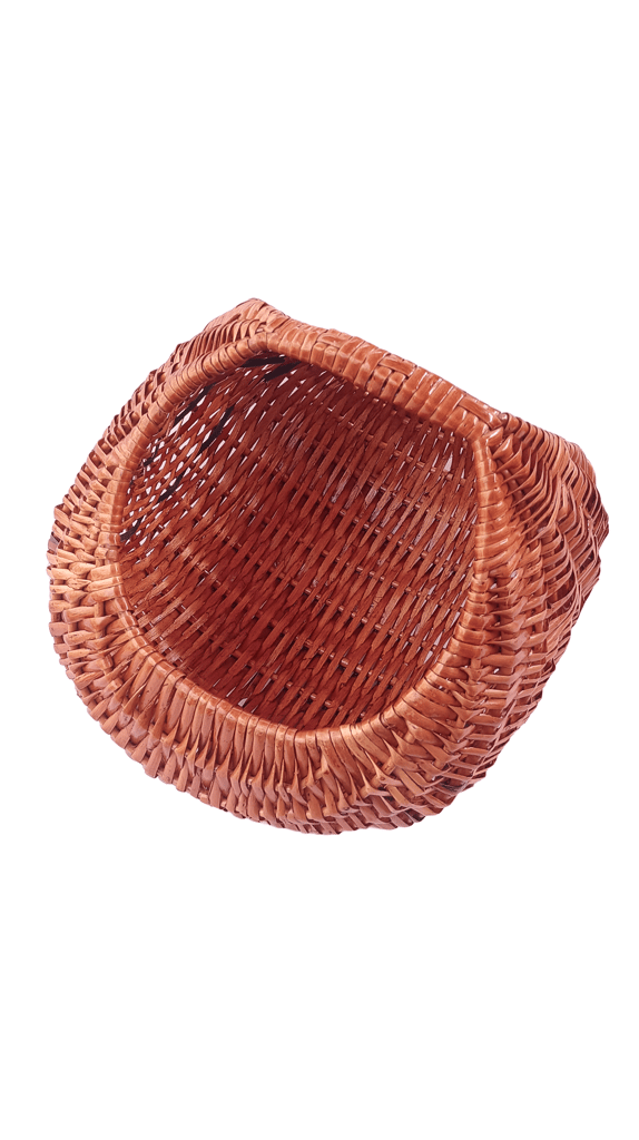 Wicker Picnic Basket with Lid and Handle view 2