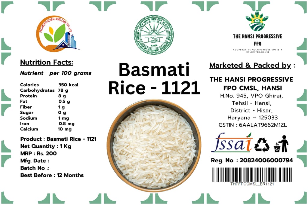 Basmati Rice - 1121 view 2