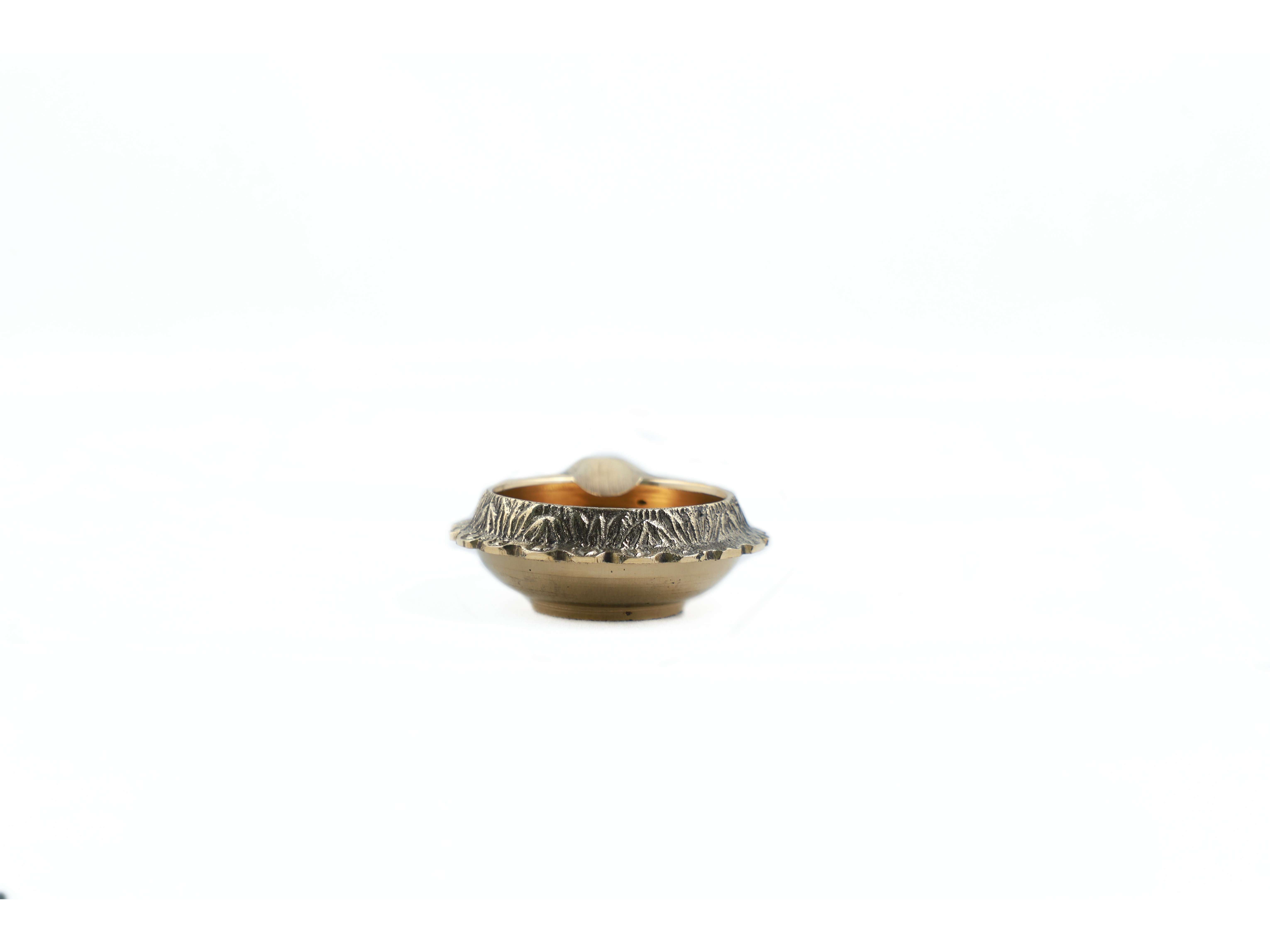 Brass Diya Traditional Oil Lamp for Pooja & Home Decor - 40g view 2