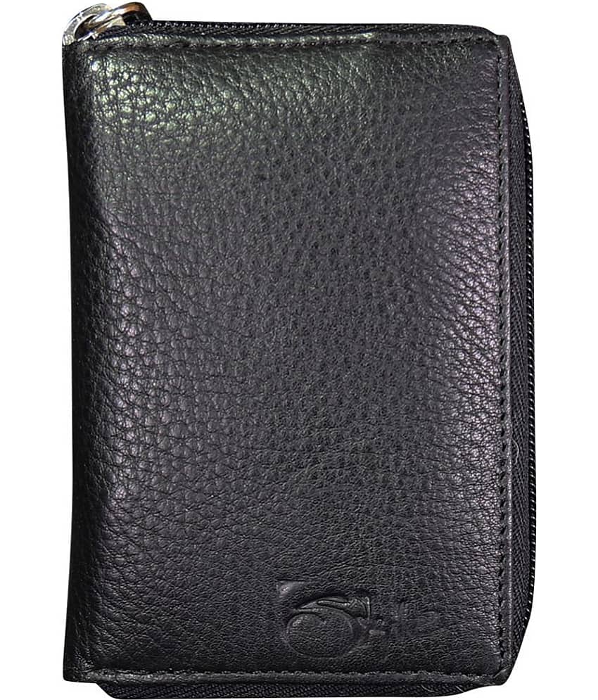 STYLE SHOES Brown Leather Credit/Debit Card 8 Slot Card Holder For Men & Women view 2