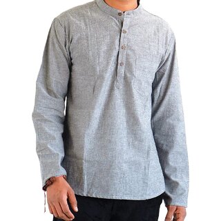 Ecostyle pure cotton long sleeves mens short kurta view 2