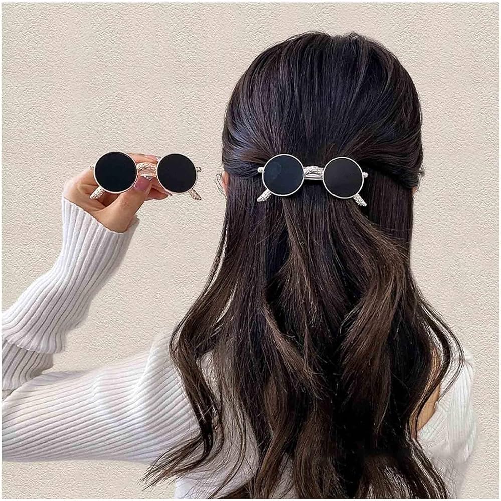 Elegant Black Round Hair Claw Clip view 2