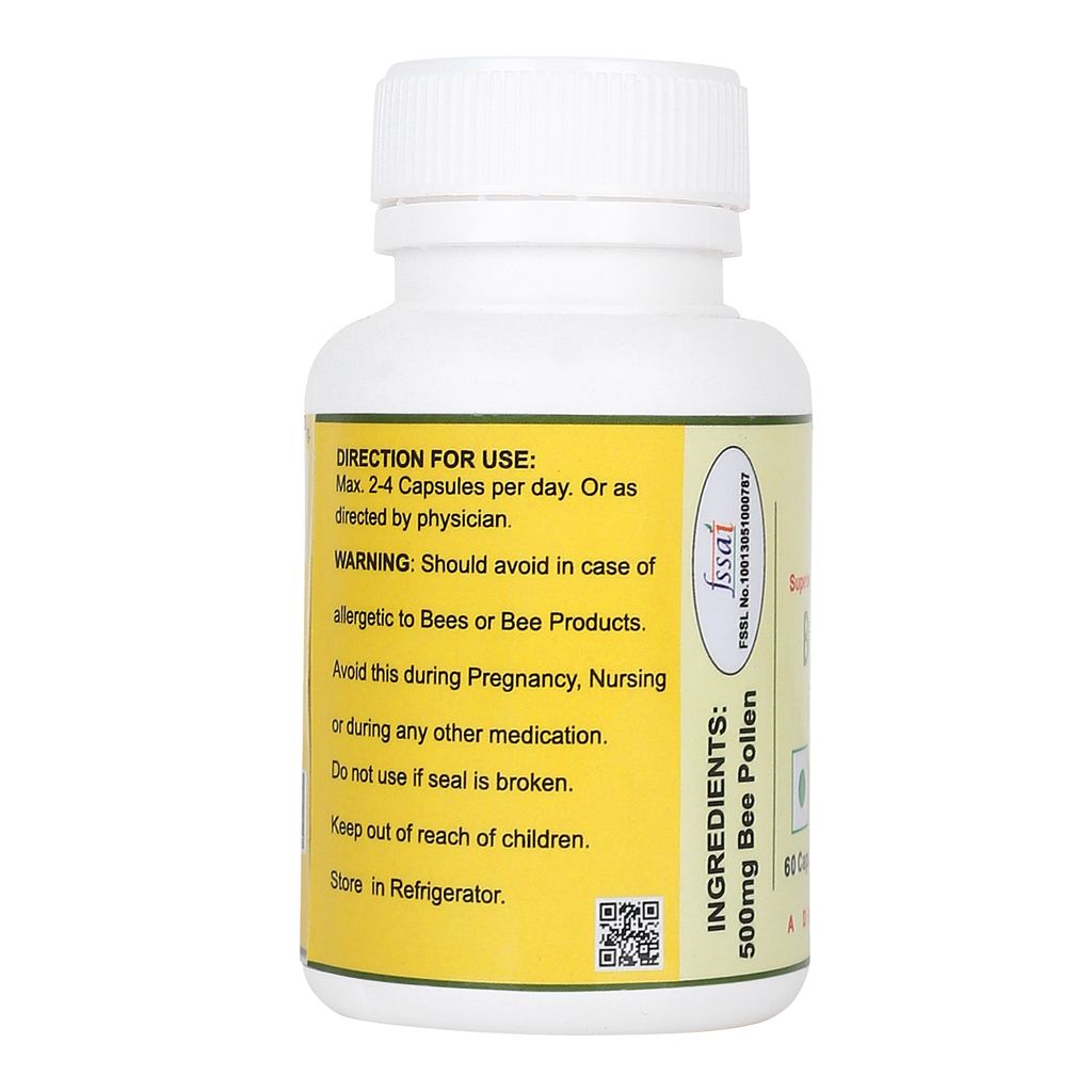 Superbee Bee Pollen capsule 60pcs pack of 1. view 2