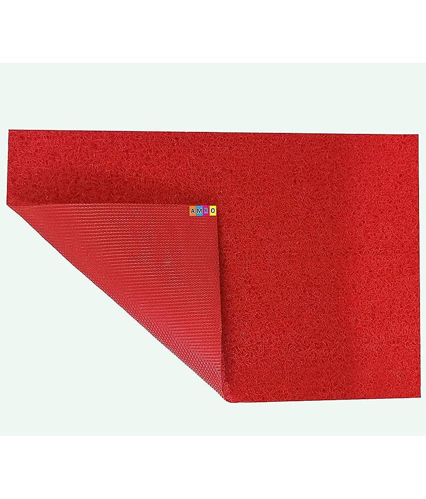 AMRO Beautility Needs - Red Polypropylene Square Floor Mat ( Pack of 1 ) view 2