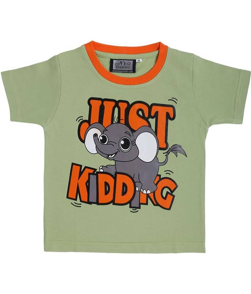 Neo Garments Pack of 1 Boys Cotton Polo T-Shirt ( Multi Color ) view 2