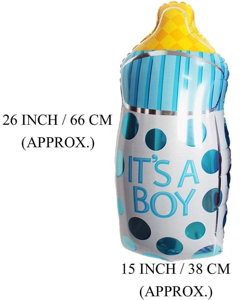 Clastik Baby Shower Bottle Shape Foil Balloons /Feeder Foil Balloon / Baby Shower Decoration Material (Pack of 2) view 2