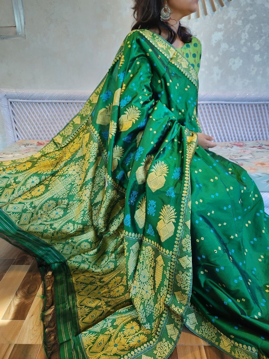 Mulberry Silk Saree view 2