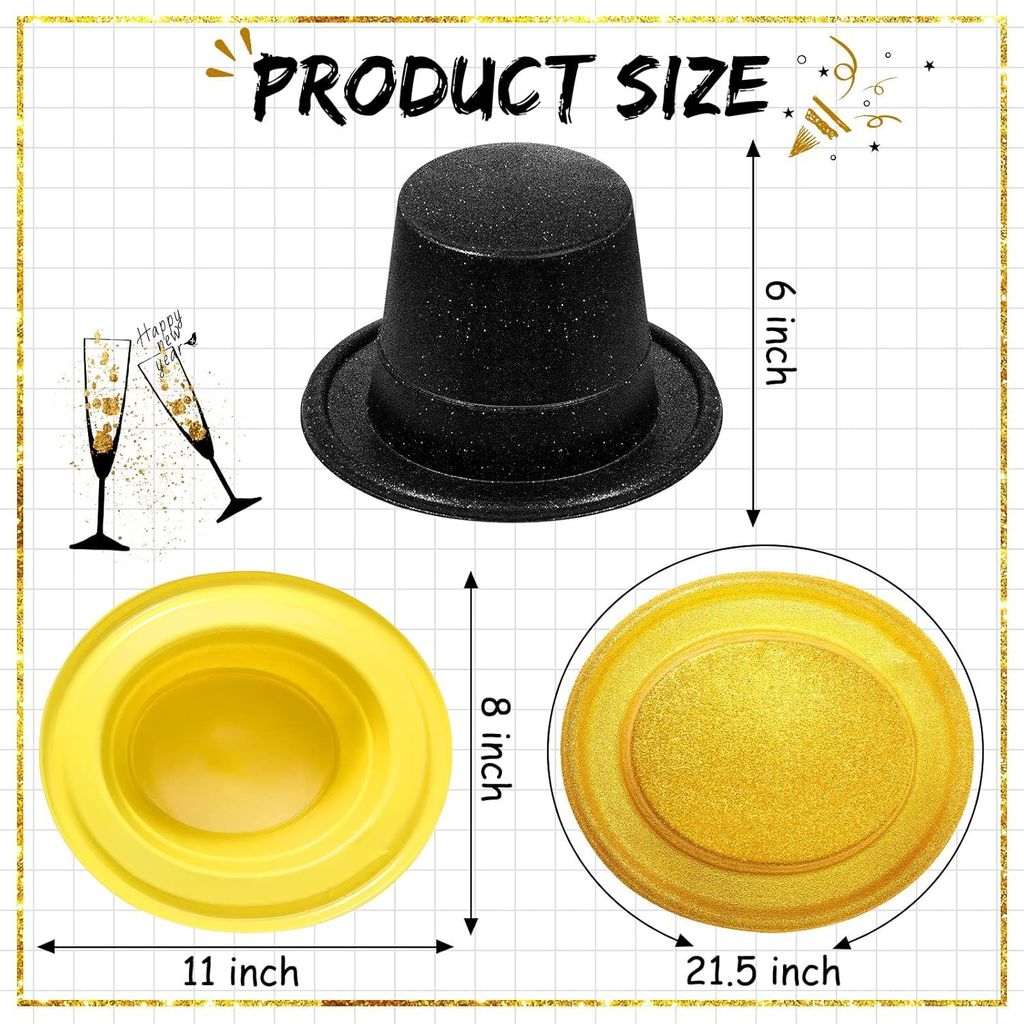 Glitter Top Hats view 2