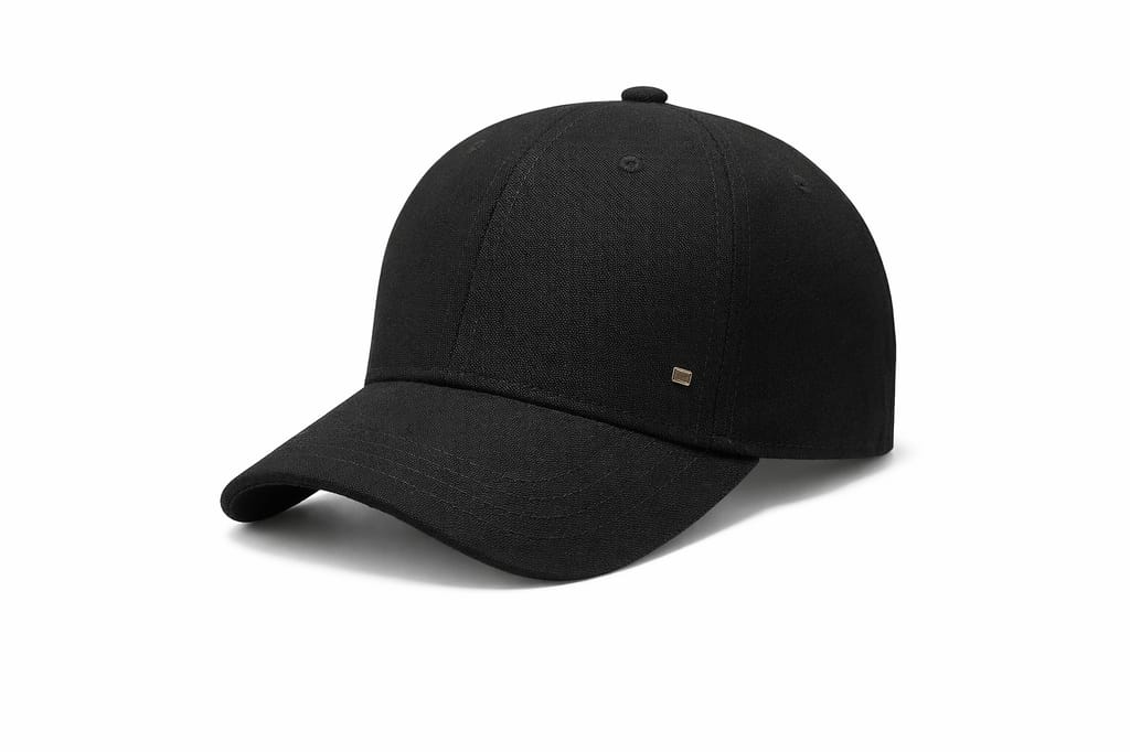 Classic Black Cotton Baseball Cap for Men & Women view 2