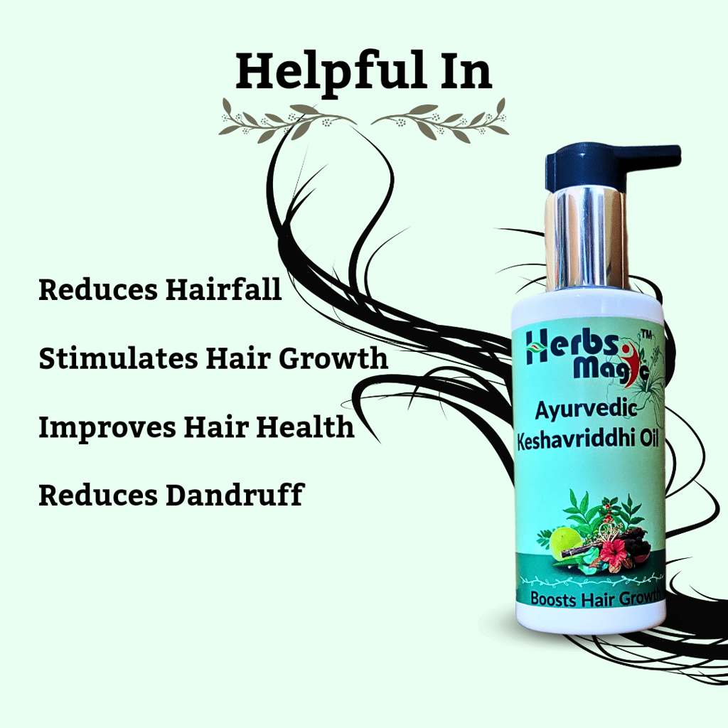 Herbs Magic Keshavriddhi Hair Oil | Hair Fall Control and Hair Growth with Bringharaj & Hibiscus 100 ml view 2
