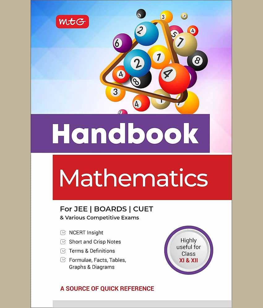 Handbook of Mathematics For JEE, CUET, Boards and Various Competitive Exams view 2