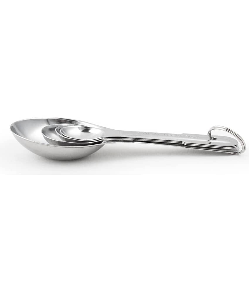 OC9 Silver Stainless Steel 1 Measuring Spoon ( Set of 4 ) view 2