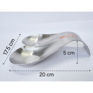 i WARE KkitchenCare Stainless Steel Double Spoon Rest Holder (Silver) view 2