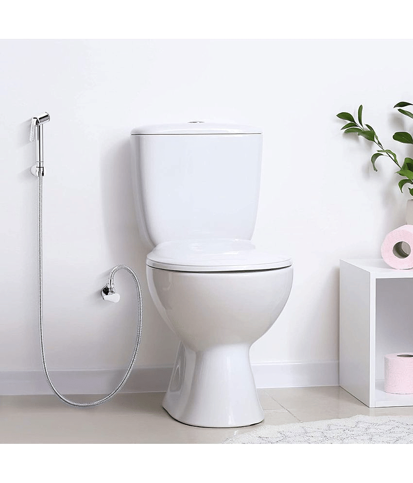 Bathfax Aqua Health faucet with 1 m Hose Pipe and Hook Plastic(ABS) Health Faucet (Water Sprayer) view 2