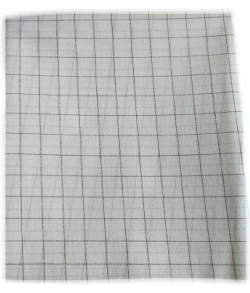 Makhanchor White Linen Blended Unstitched Shirt pc Single view 2