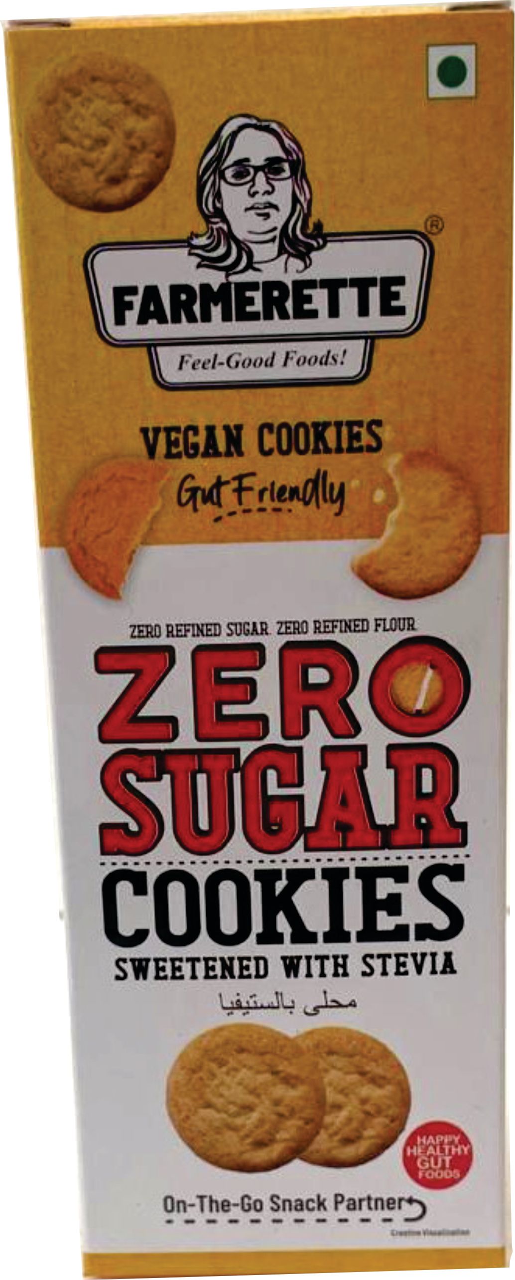 Farmerette Zero Sugar Cookies (with Stevia) -110g